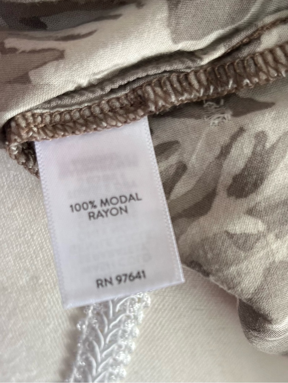 Pure Jill Floral Tunic Blouse Medium Boho Cottagecore Lightweight Long Sleeve - Picture 6 of 6